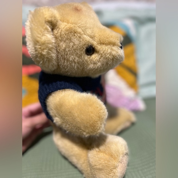 Ralph Lauren 1996 Vintage Polo Teddy Bear  Plush Flag Sweater - Picture 2 of 10